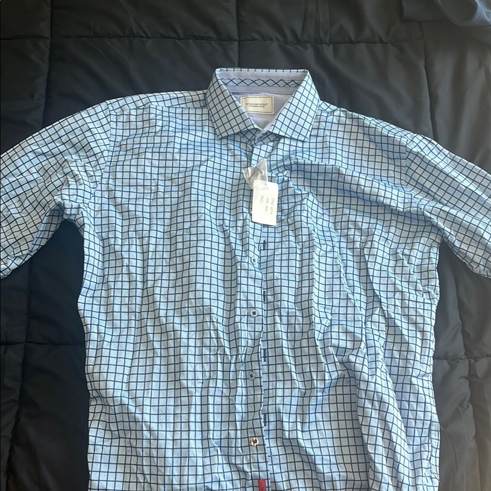 Men's Blue Checkered Shirt